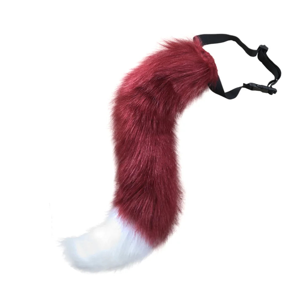 Burgundy Therian Tail