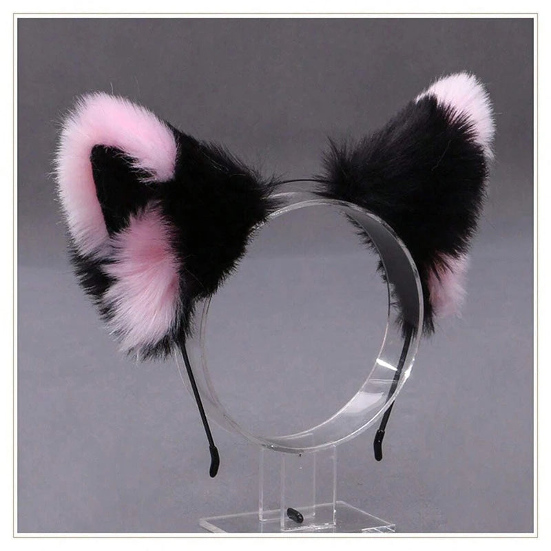 Dark Pink Therian Ears