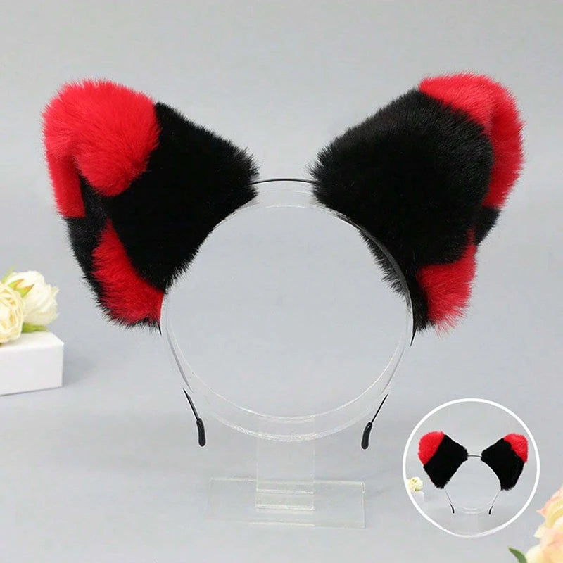 Black & Red Therian Ears