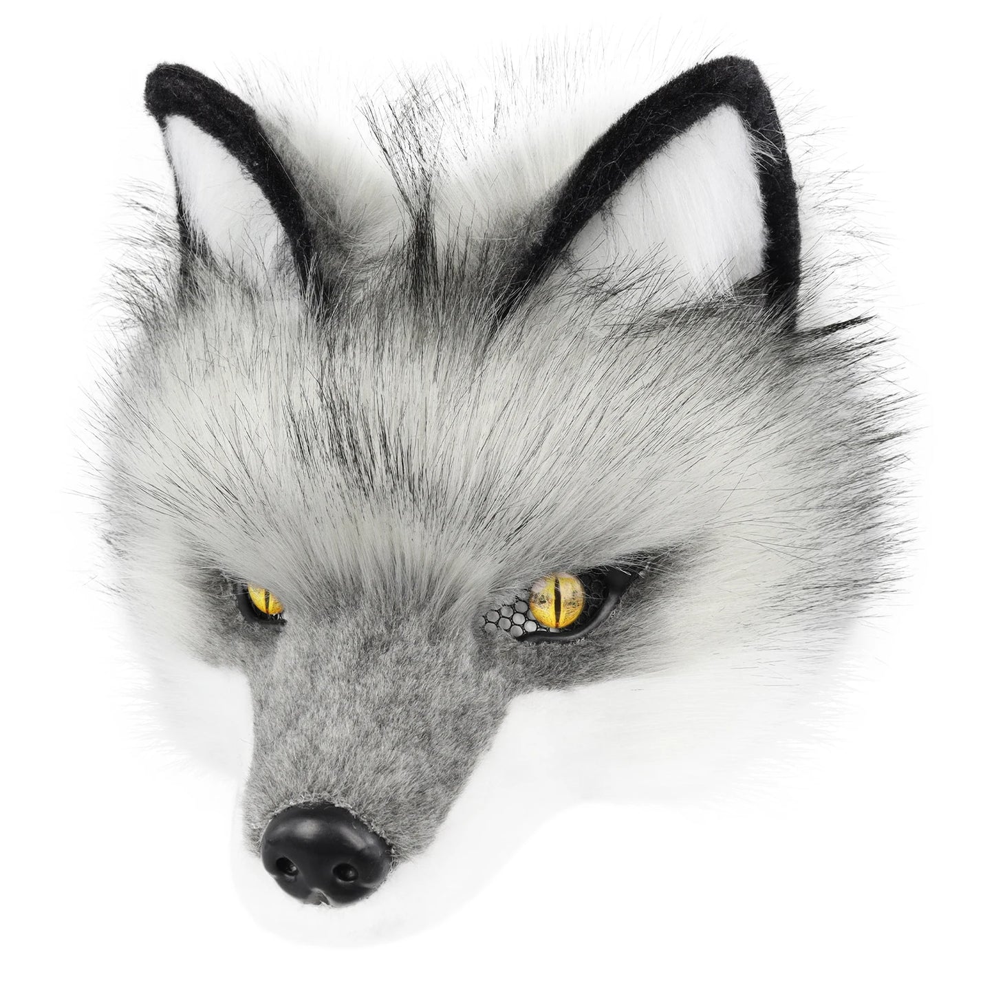 Light Grey Wolf Therian Mask
