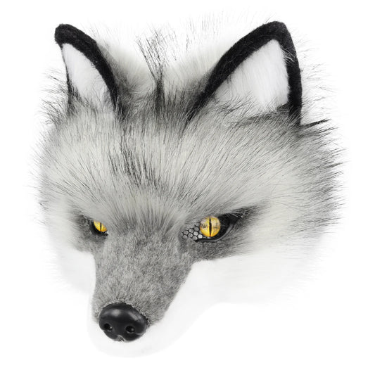 Light Grey Wolf Therian Mask