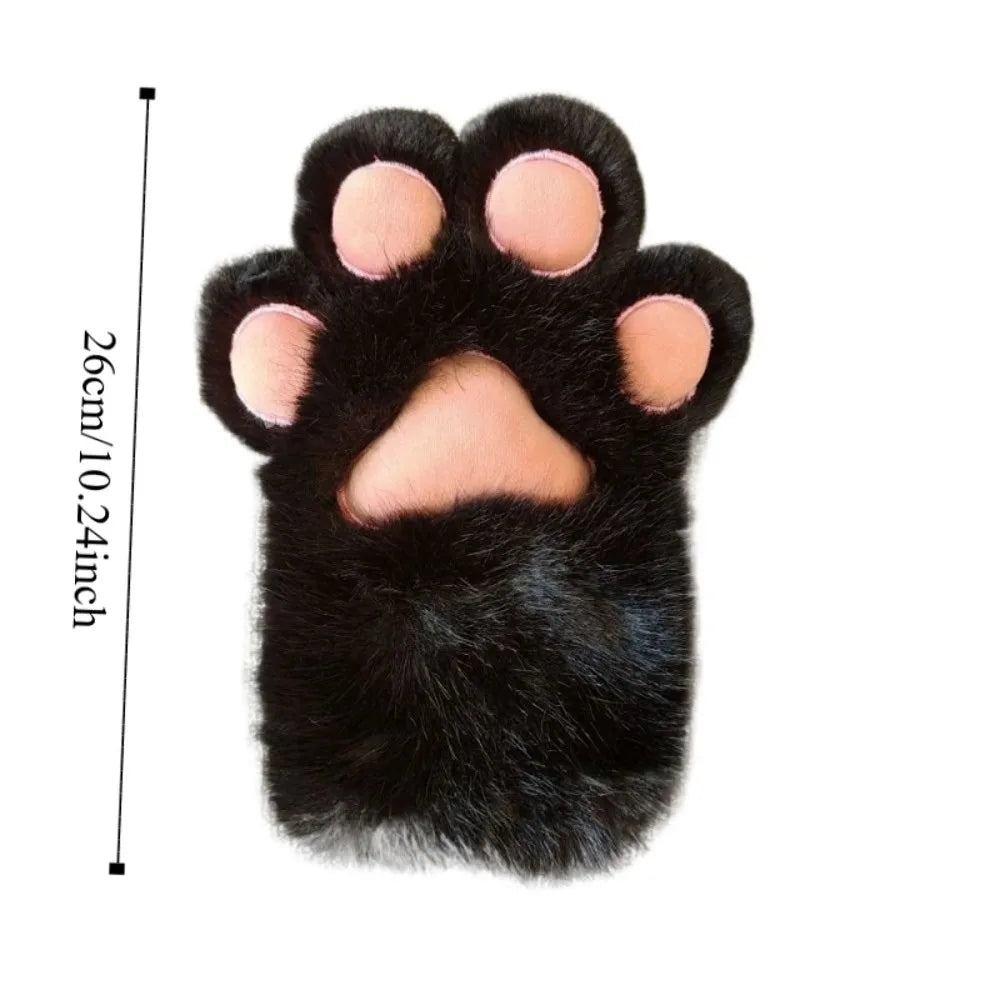 Black Therian Paw Gloves