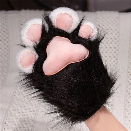 Black & White Therian Paw Gloves