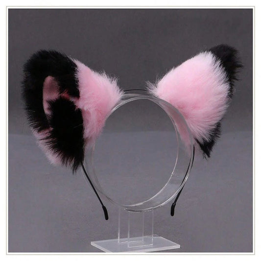 Black & Pink Therian Ears