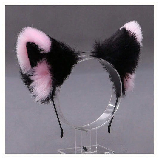 Dark Pink Therian Ears