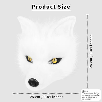 White Wolf Therian Mask