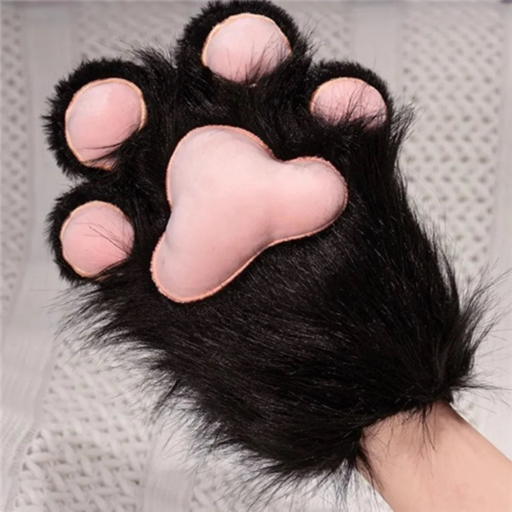 Black Therian Paw Gloves