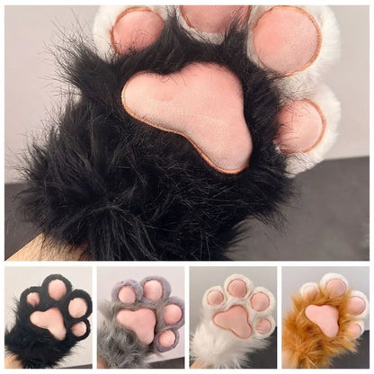 Black & White Therian Paw Gloves